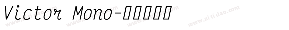 Victor Mono字体转换